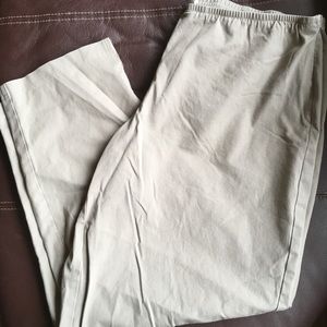 Eileen Fisher Khaki Capri Trousers